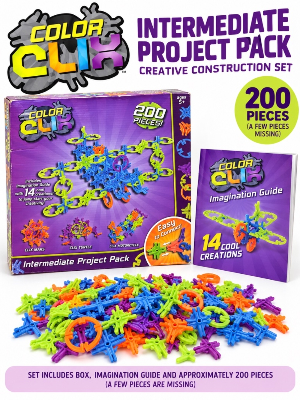 Color Clix Intermediate Project Pack Creative Construction Set